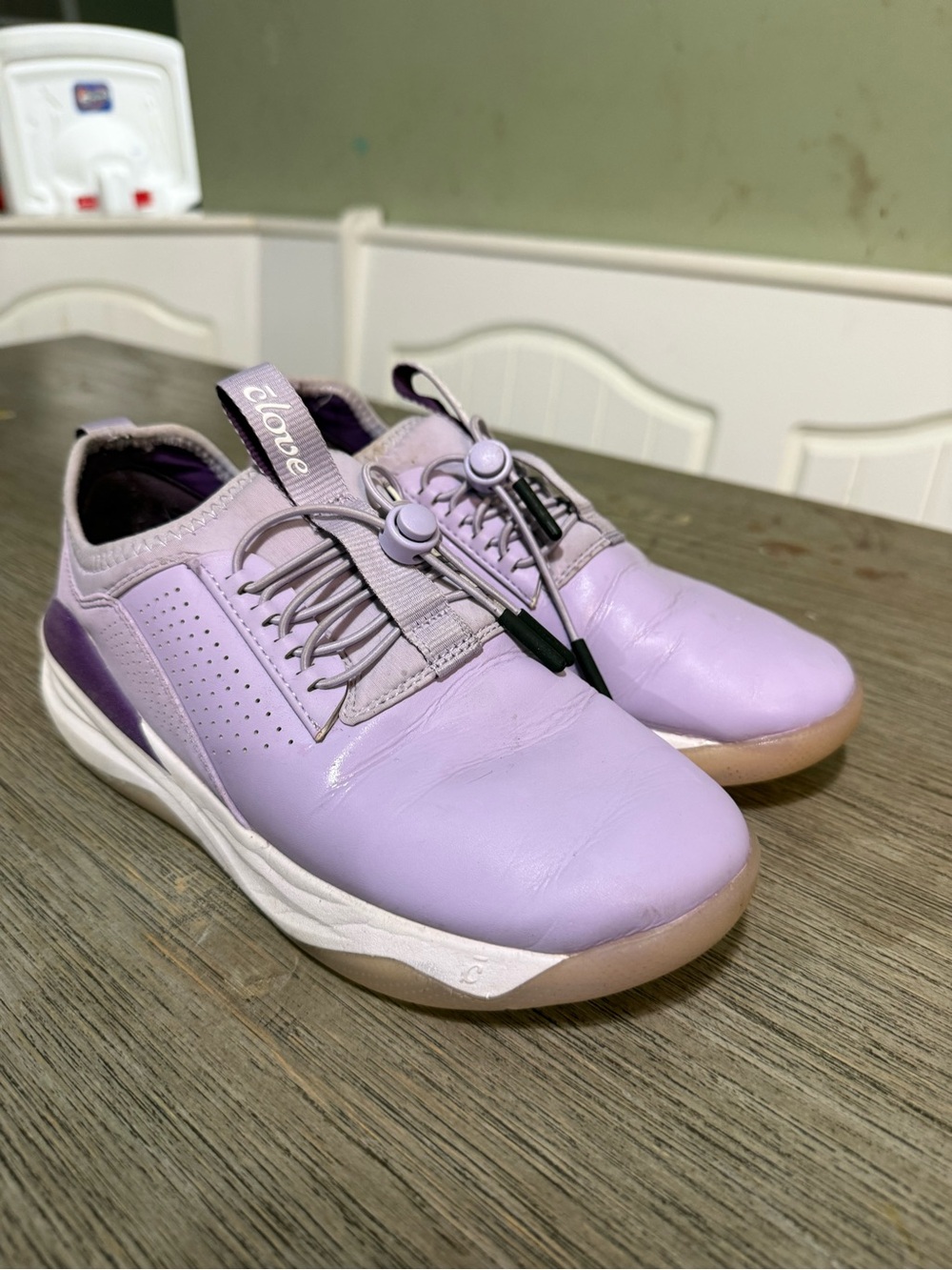 Clove Women's Lavender Slip-On Athletic Sneakers with Toggle Laces